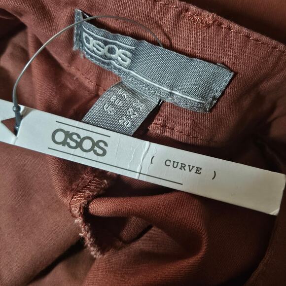 asos Pleated High Rise Dress Pants Size 20 New with Tag - Picture 4 of 4